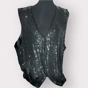 AJ silk sequin vest